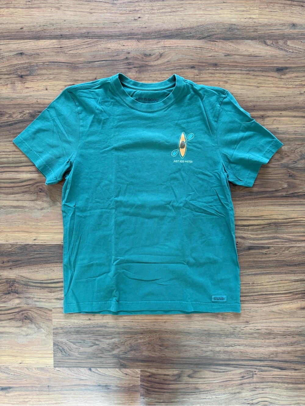 Green “Just Add Water” Life is Good Crusher Tee